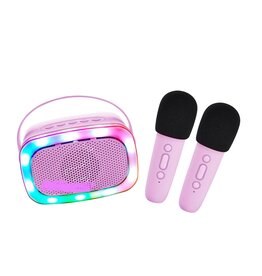 Lalarma Karaokeset met 2 microfoons Lila