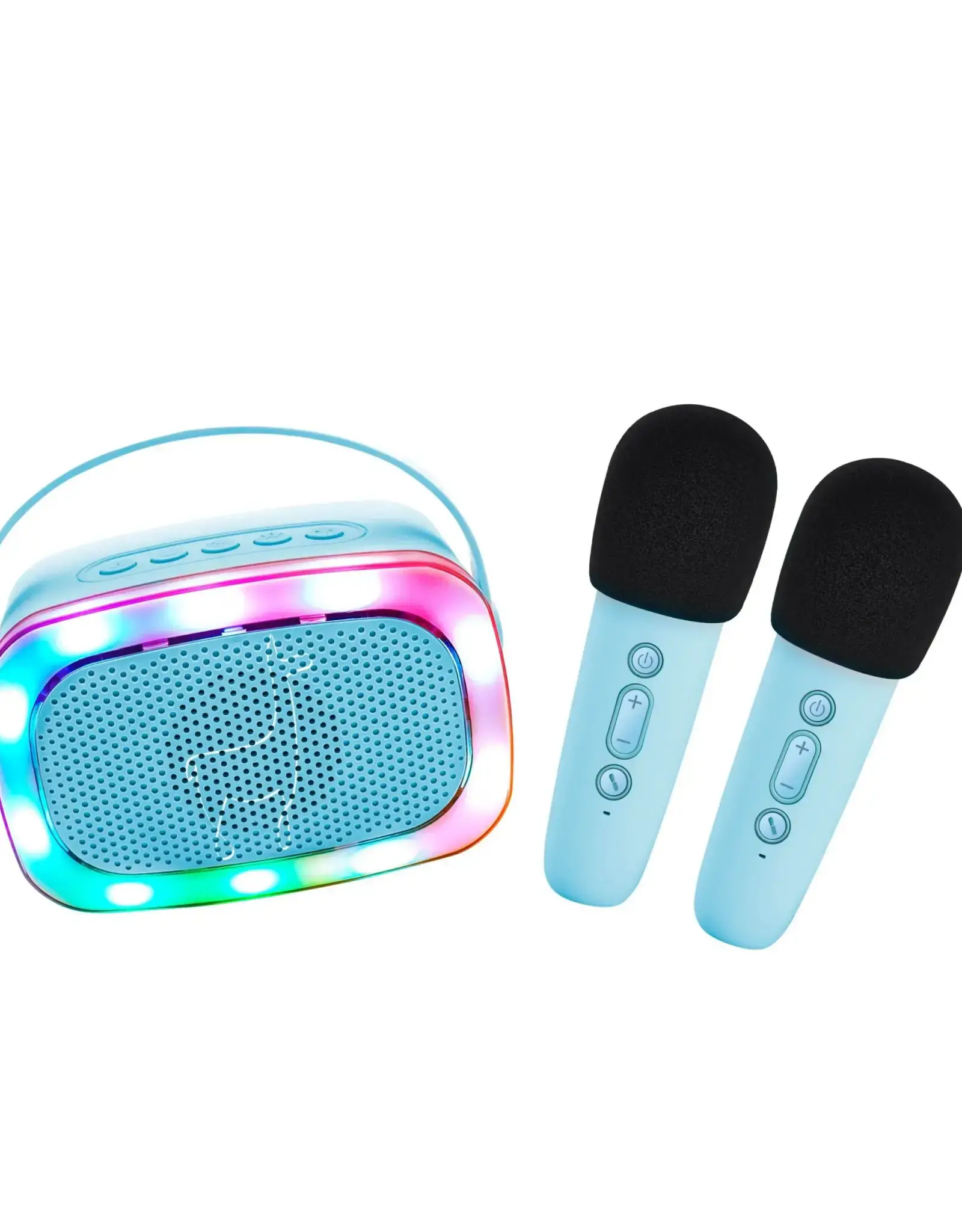 Lalarma Karaokeset met 2 microfoons  Blue