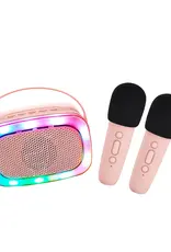 Lalarma Karaokeset met 2 microfoons Pink