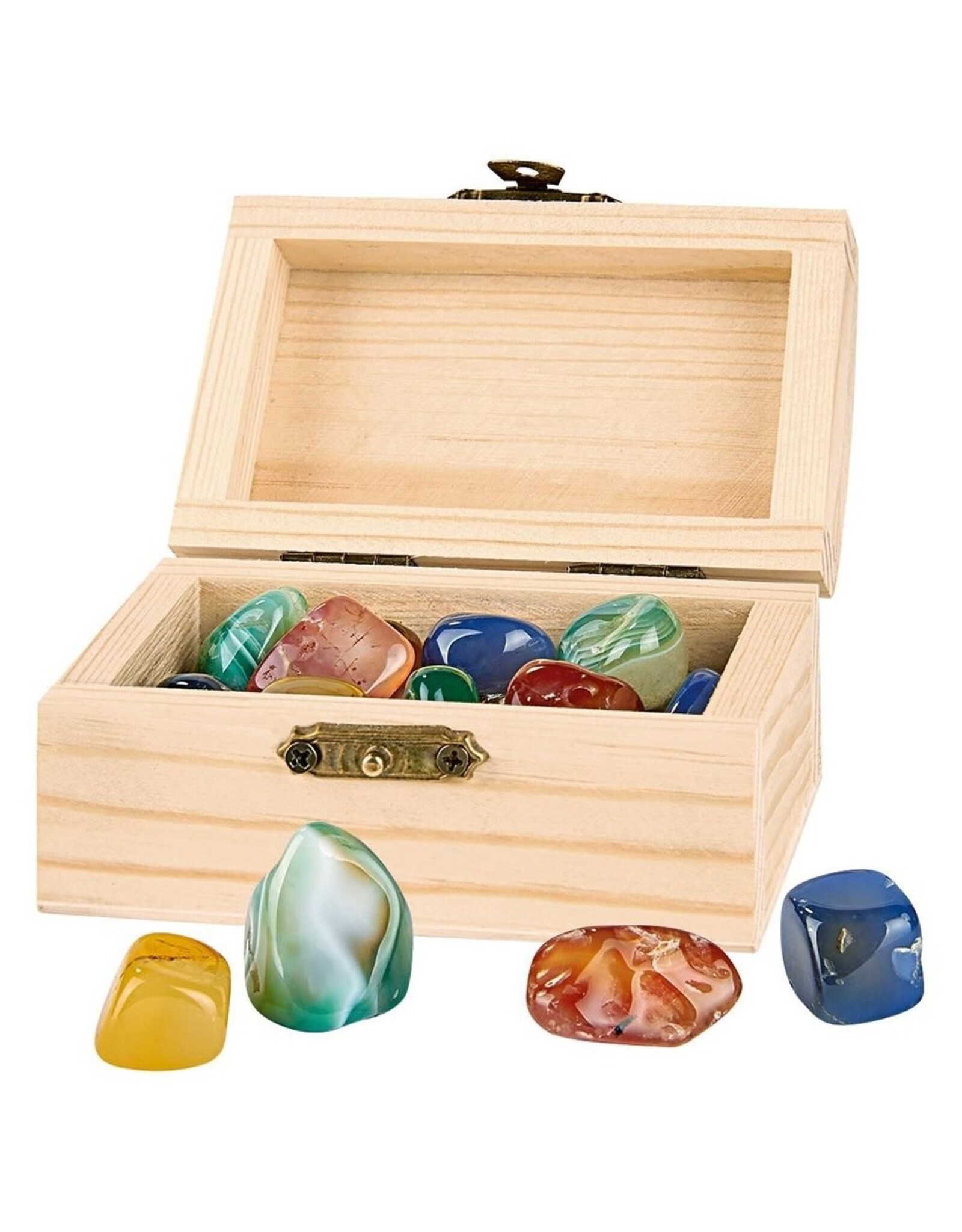Schatkistje met mineralen