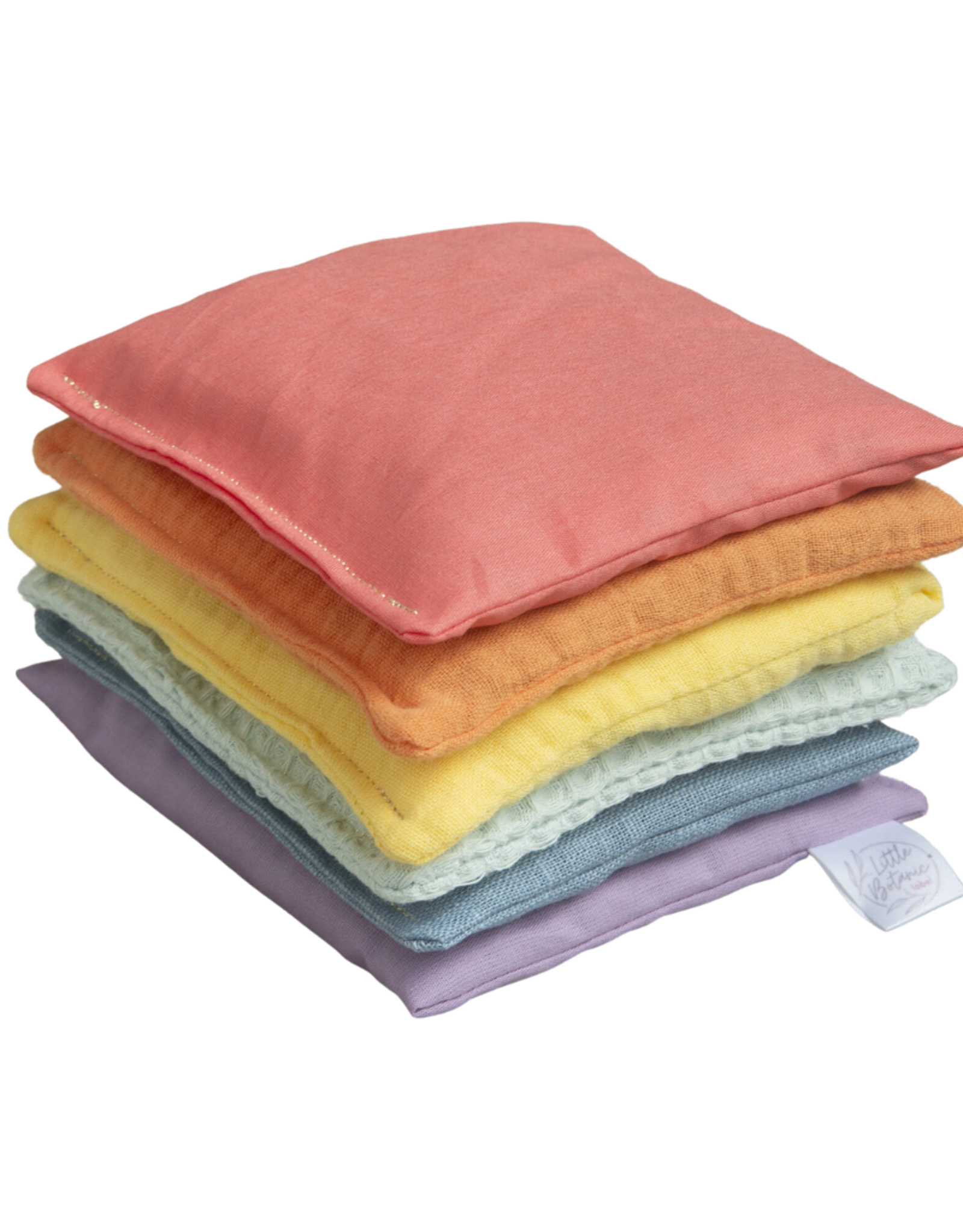 Little Botanic Label Sensorische pittenzakjes set - Pastel