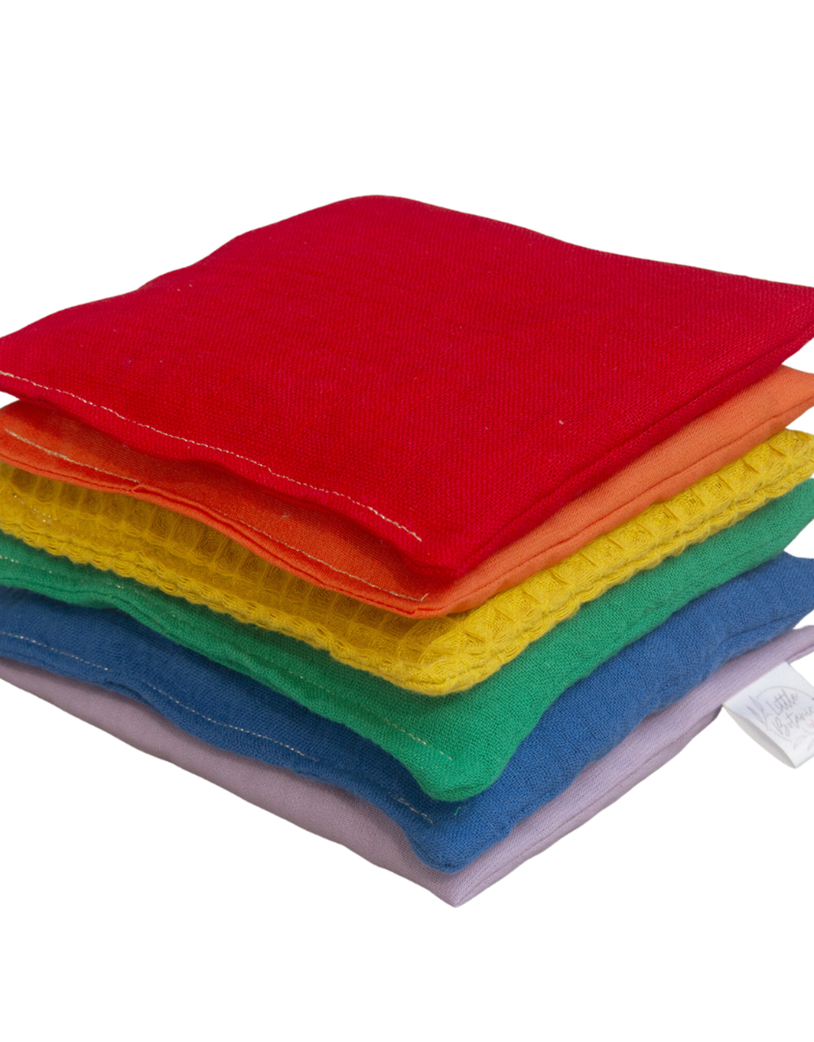 Little Botanic Label Sensorische pittenzakjes set - Regenboog
