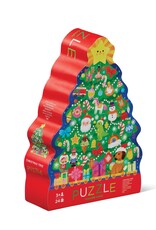 Crocodile Creek Silhouetpuzzel Christmas Tree 24st.
