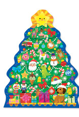 Crocodile Creek Silhouetpuzzel Christmas Tree 24st.