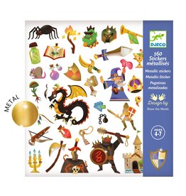Djeco Metallic stickers Middeleeuwse fantasie