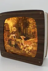 Houtlokael Seizoenslamp Walnut