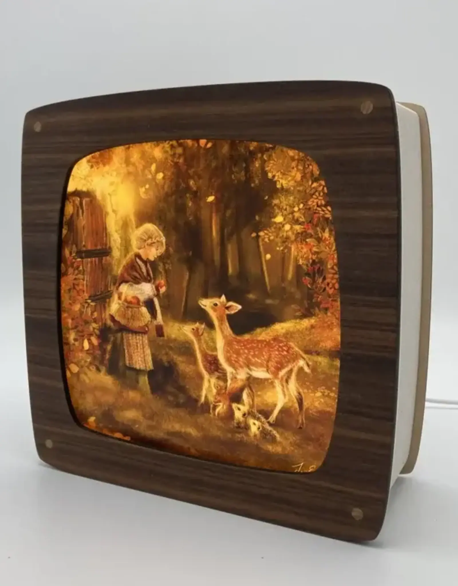 Houtlokael Seizoenslamp Walnut