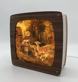 Houtlokael Seizoenslamp Walnut
