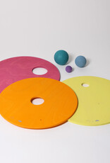 Grimm's GRIMM’S x Stapelstein® Rolling Discs Warm Pastel