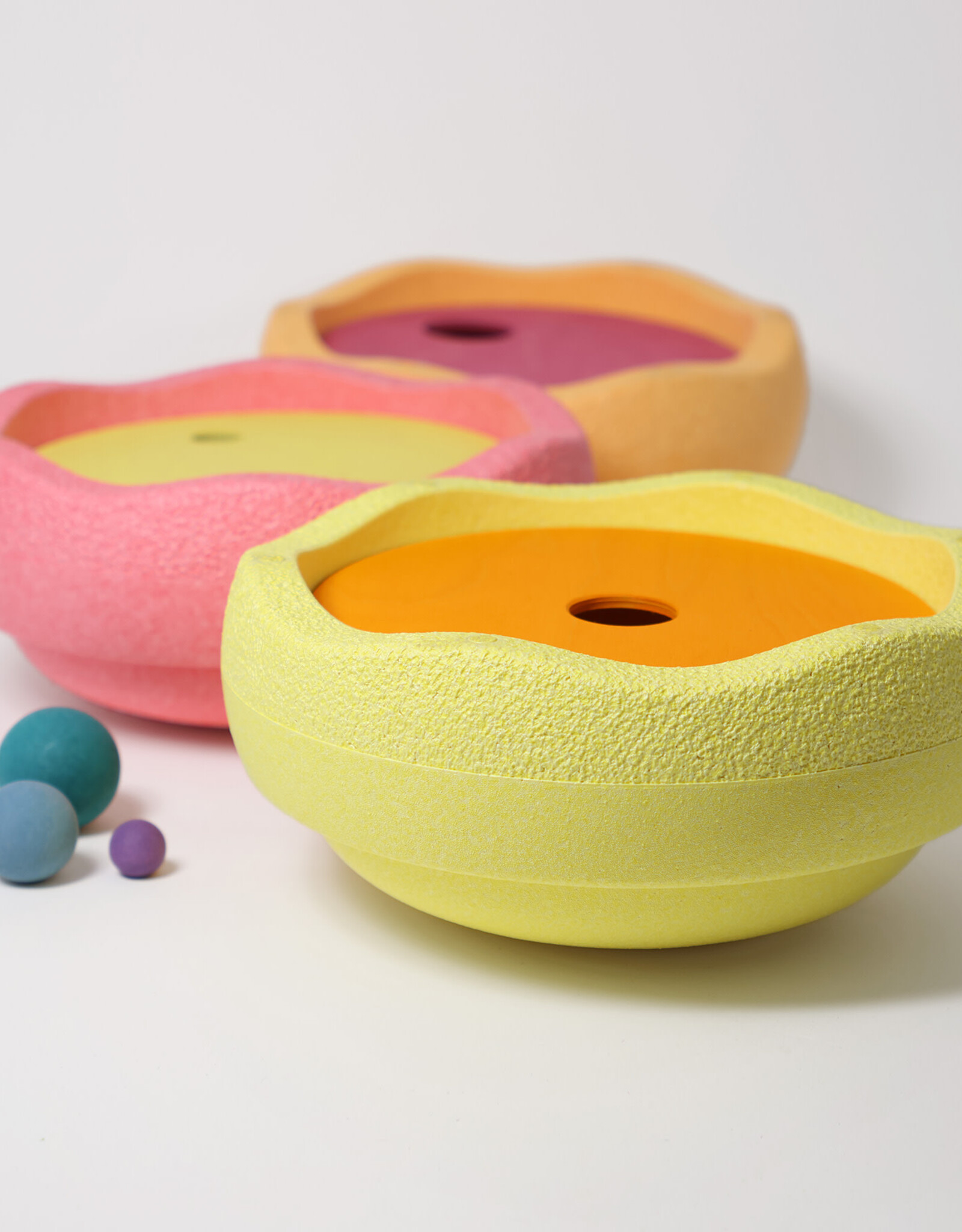 Grimm's GRIMM’S x Stapelstein® Rolling Discs Warm Pastel