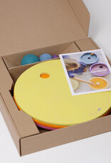 Grimm's GRIMM’S x Stapelstein® Rolling Discs Warm Pastel