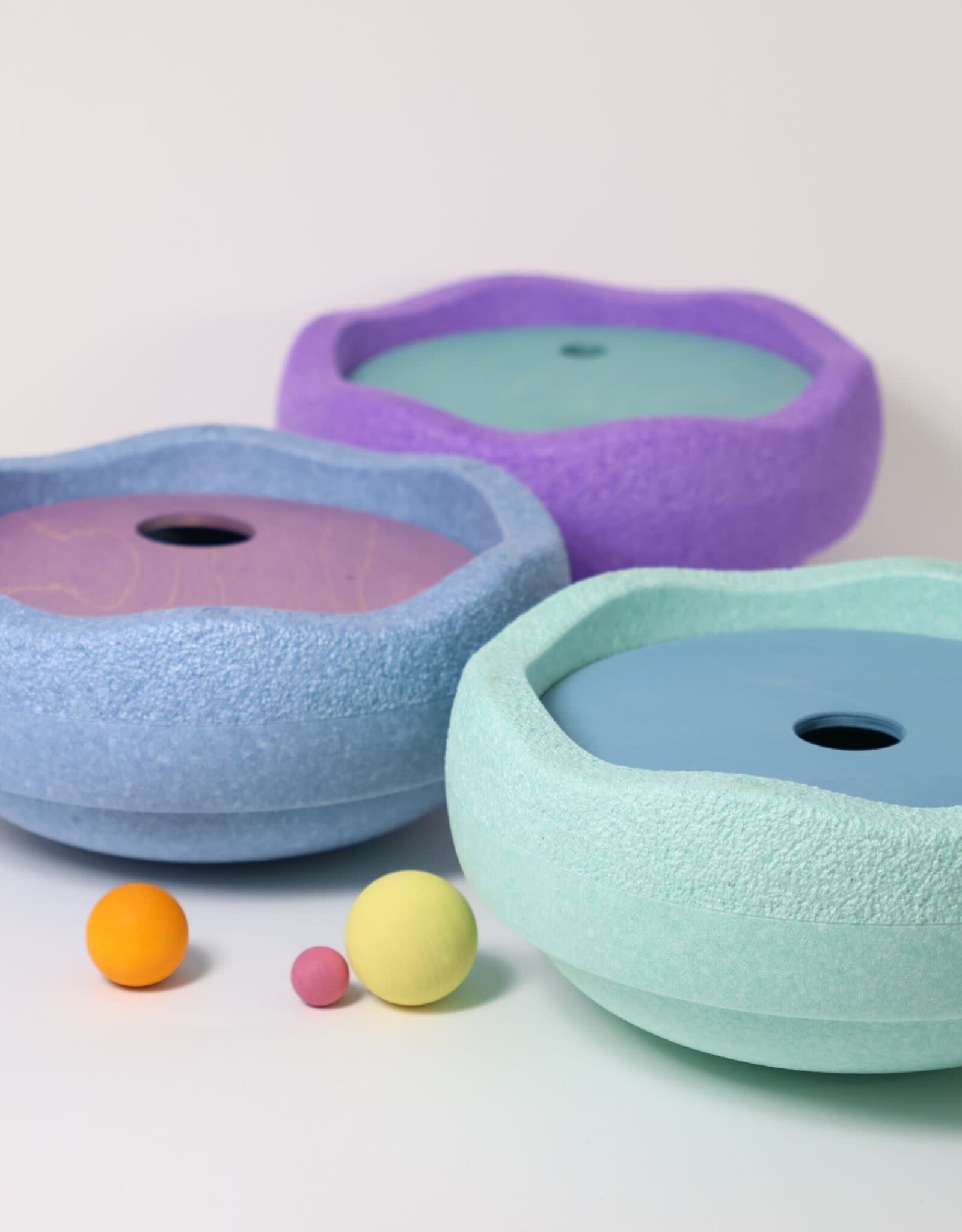 Grimm's GRIMM’S x Stapelstein® Rolling Discs Cool Pastel