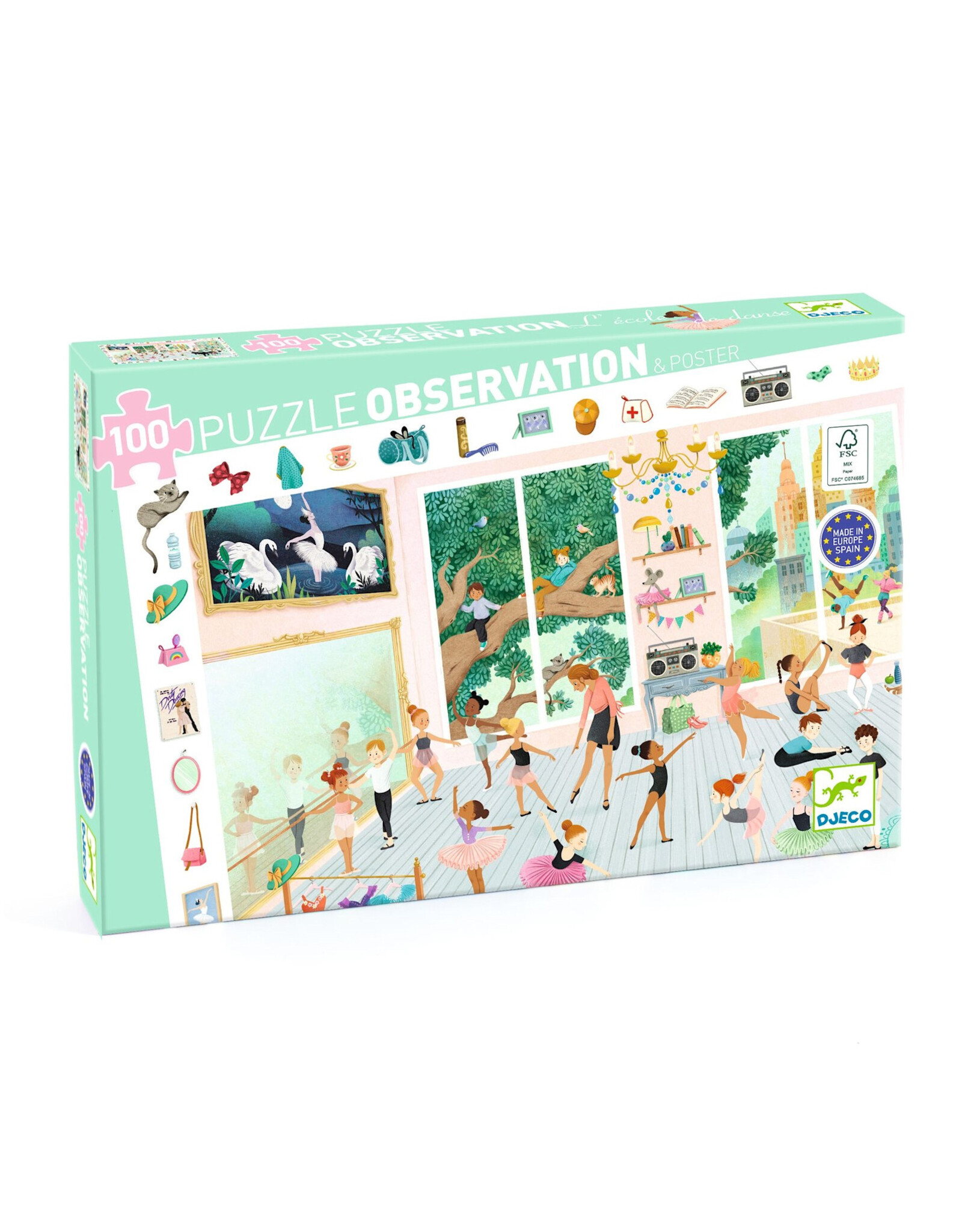 Djeco Observatiepuzzel De dansschool 100st.