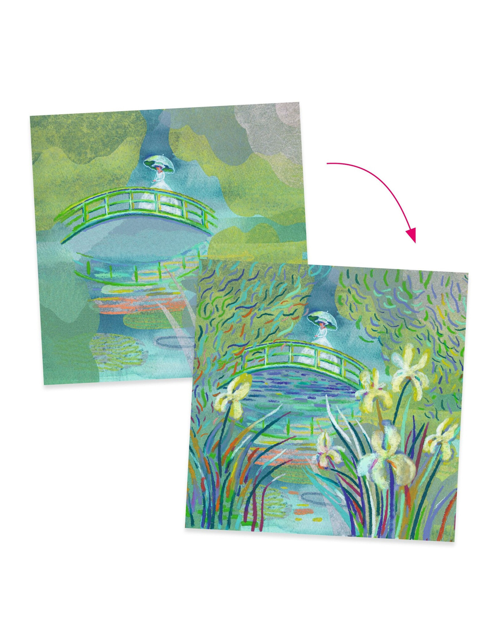 Djeco Inspired by Claude Monet - Op de vijver met waterlelies