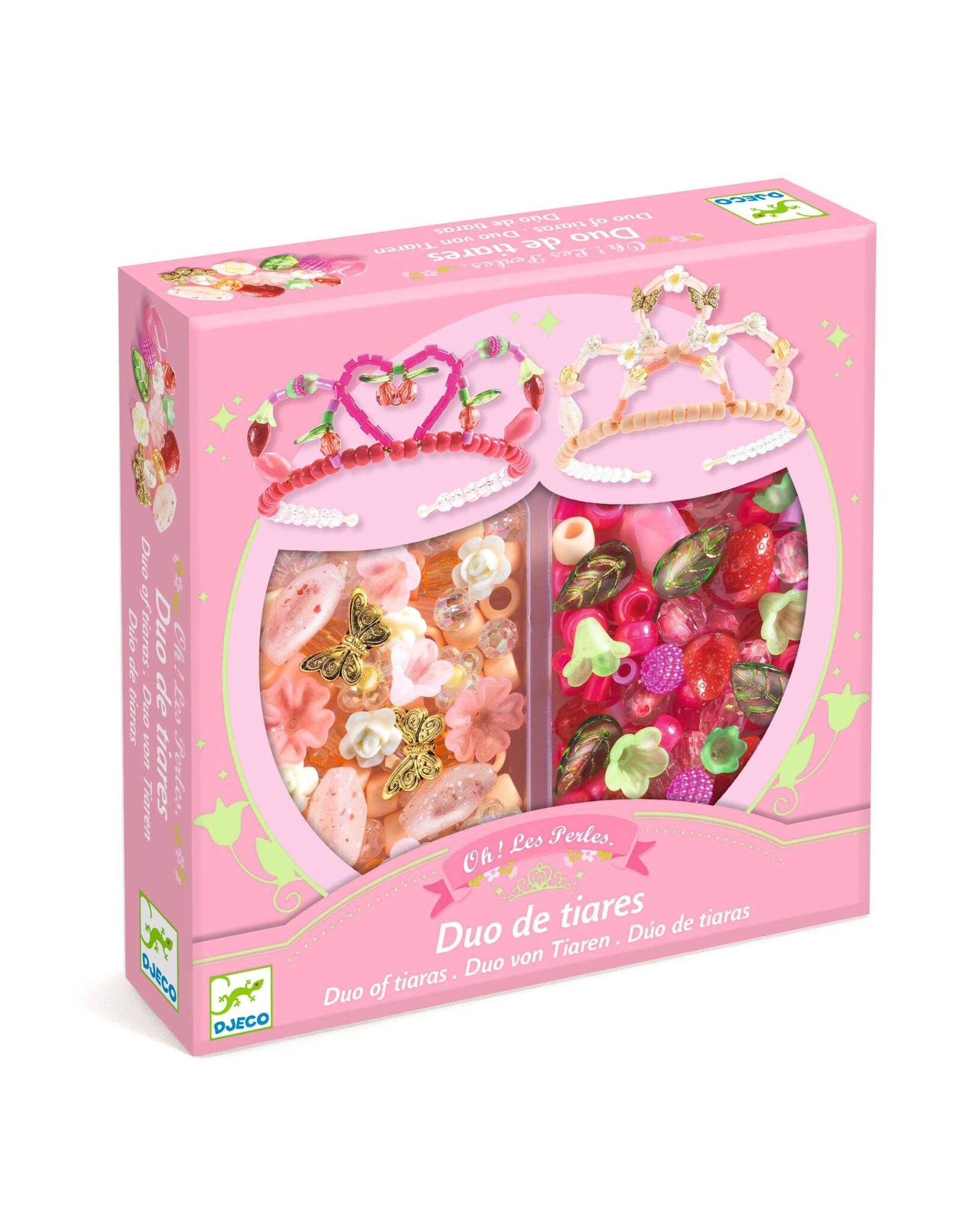 Djeco Kralenset Tiara Duo roze