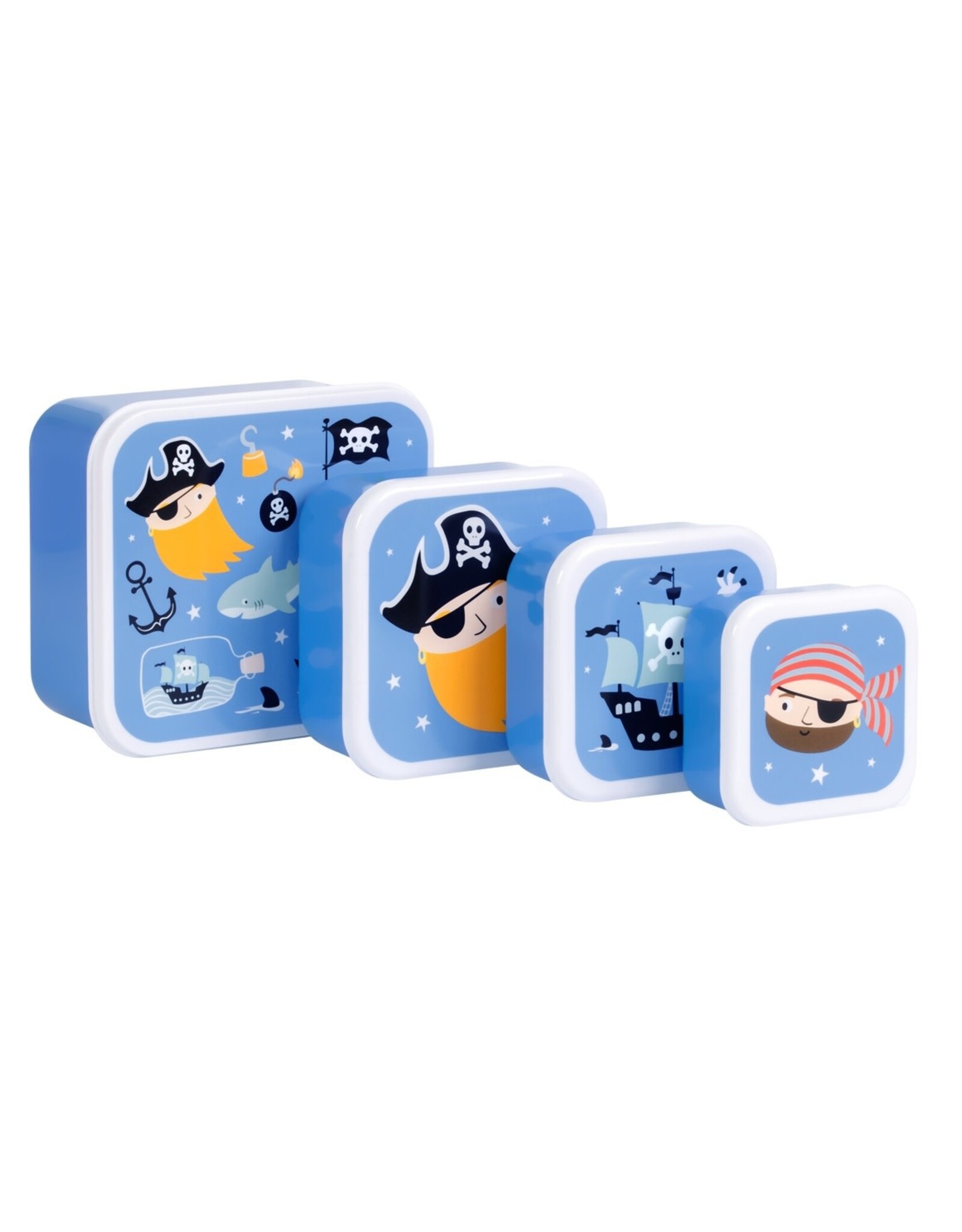 A Little Lovely Company Snackbox set Pirates