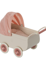 Maileg Kinderwagen Muis koraal