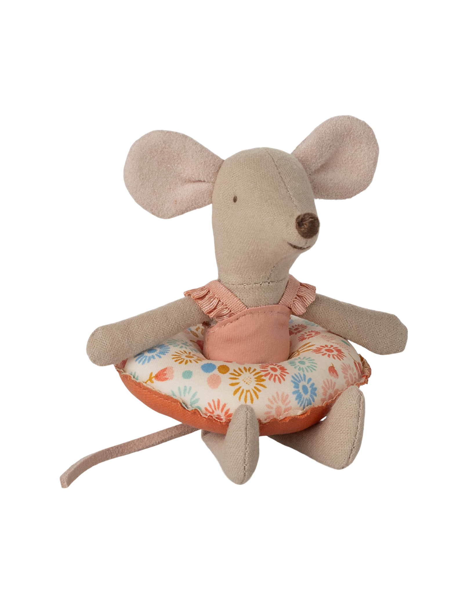 Maileg Kleine zus Muis Beach met zwemband