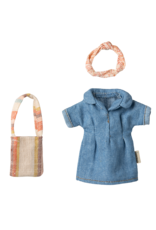 Maileg Kledingsetje Jeansjurk en tas Mama Muis