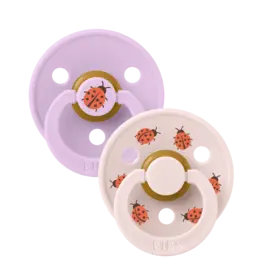 BIBS Fopspeen set BIBS Studio Colour Ladybug Violet Sky Mix