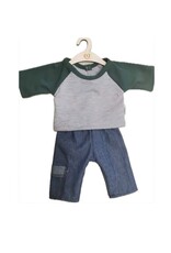 Hollie Broek en shirt grijs/groen