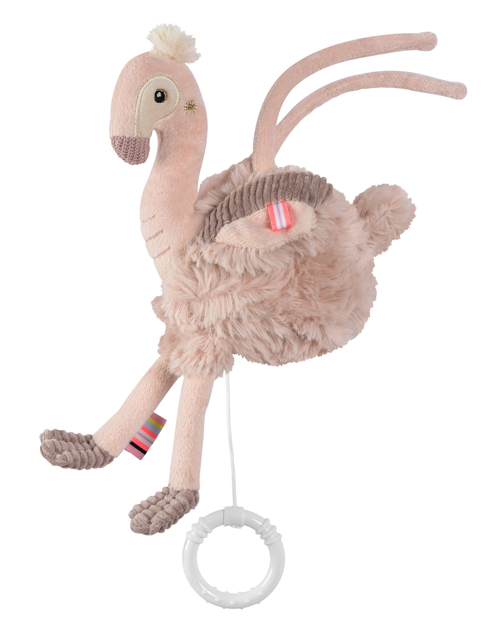 Fehn Muziekknuffel Flamingo Pink