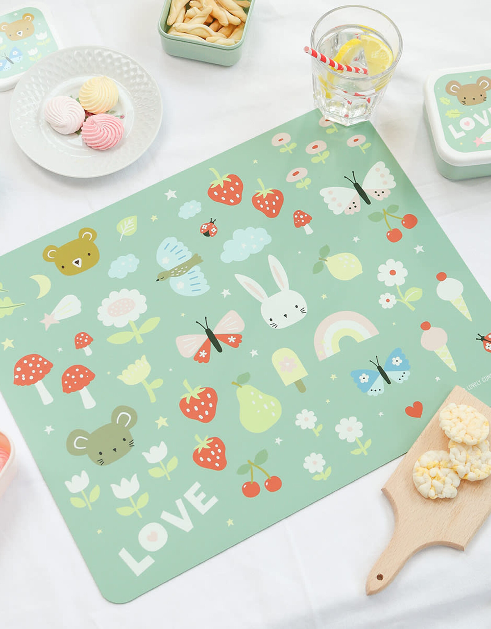 A Little Lovely Company Placemat Joy