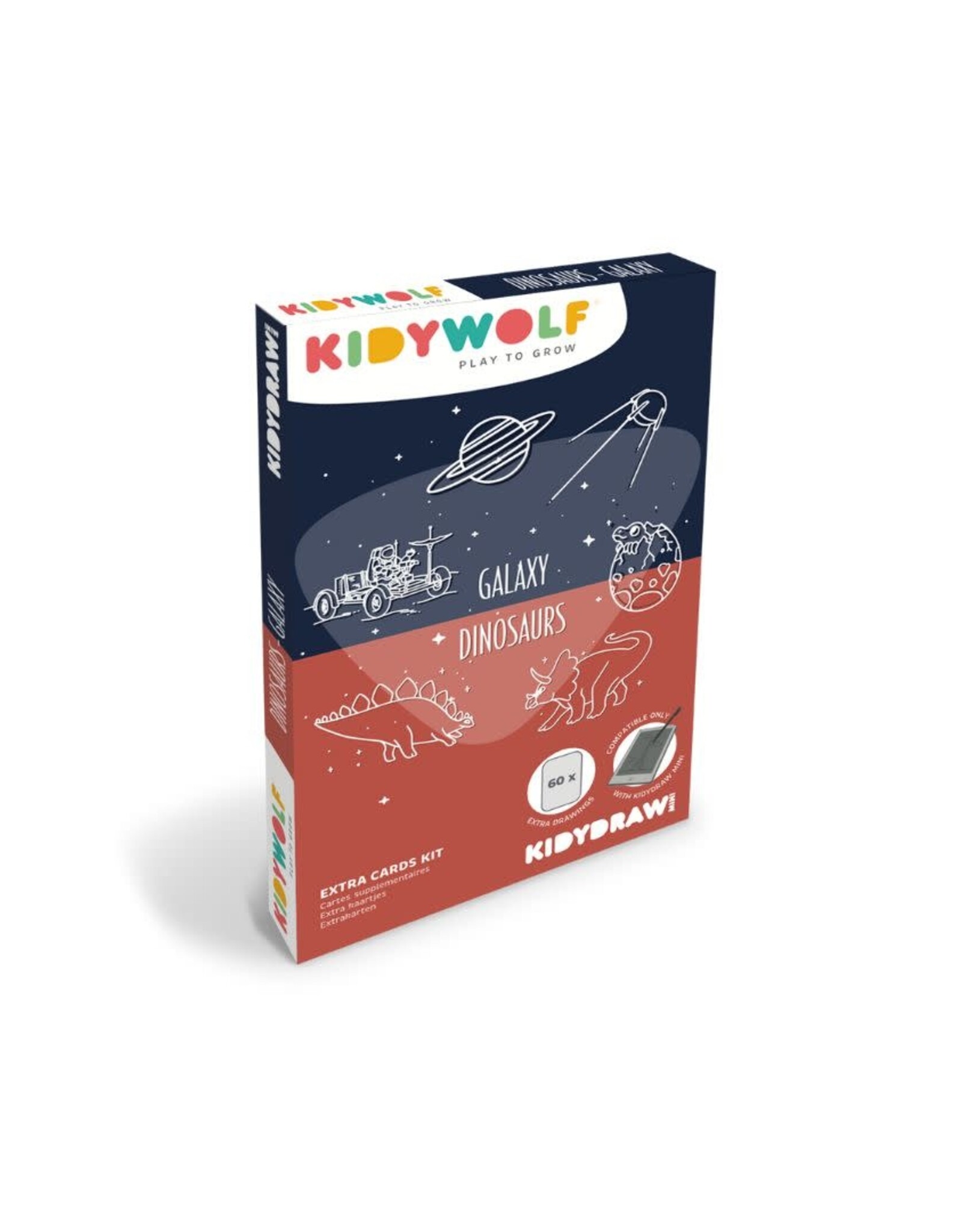 Kidywolf Navulling Kidydraw Mini Dinosaurussen & Sterrenstelsel