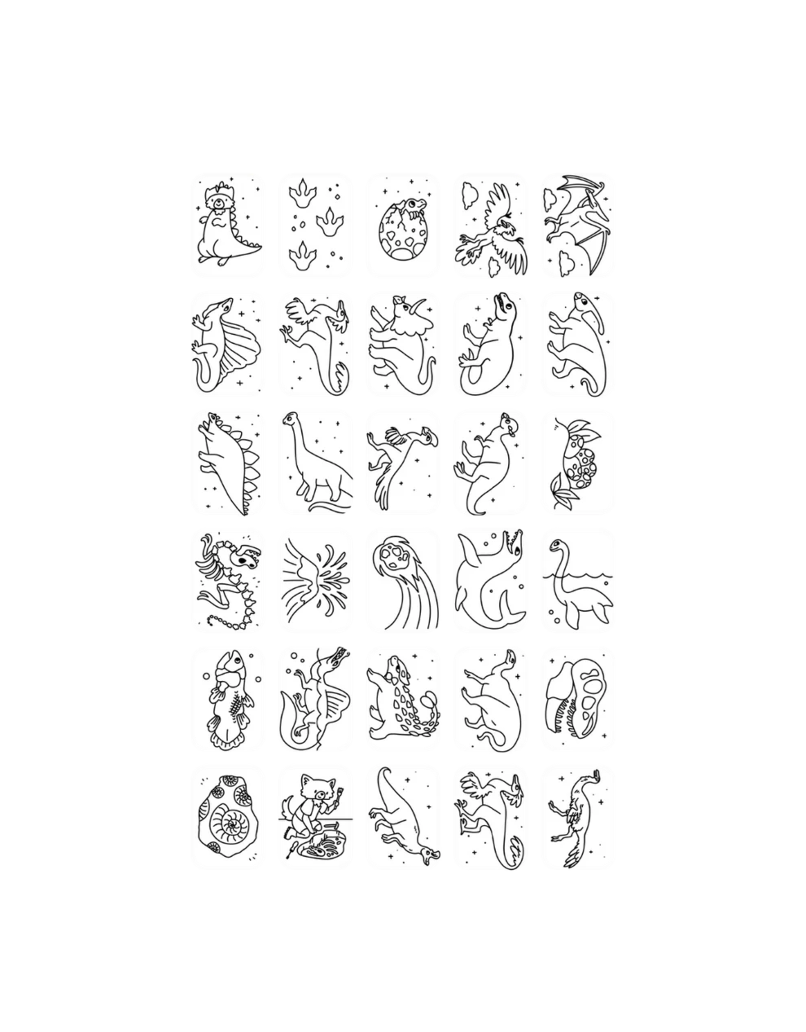 Kidywolf Navulling Kidydraw Mini Dinosaurussen & Sterrenstelsel