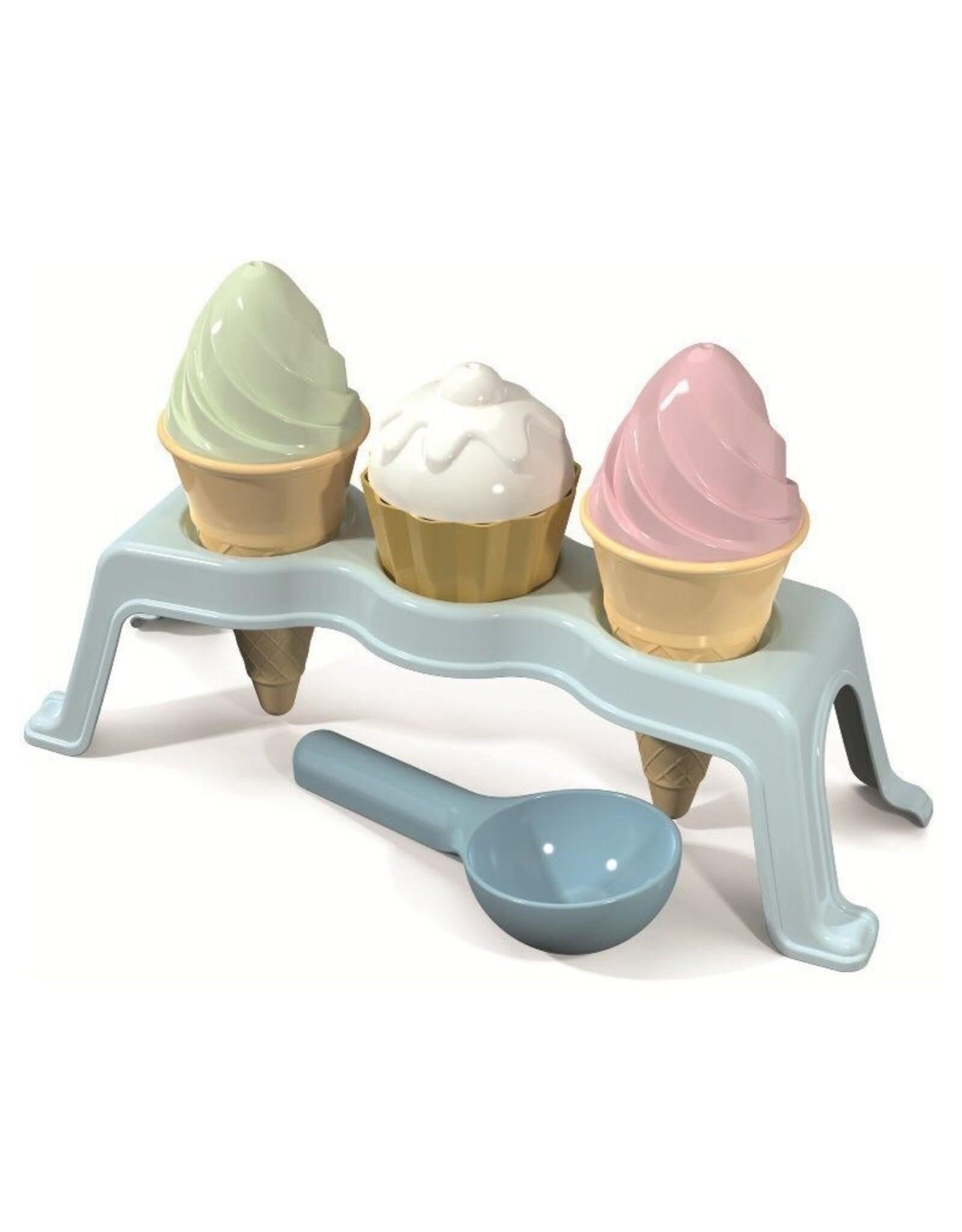 Zandset cupcake en ijs met houder