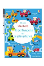Usborne Uitwisboek Vrachtwagens en graafmachines