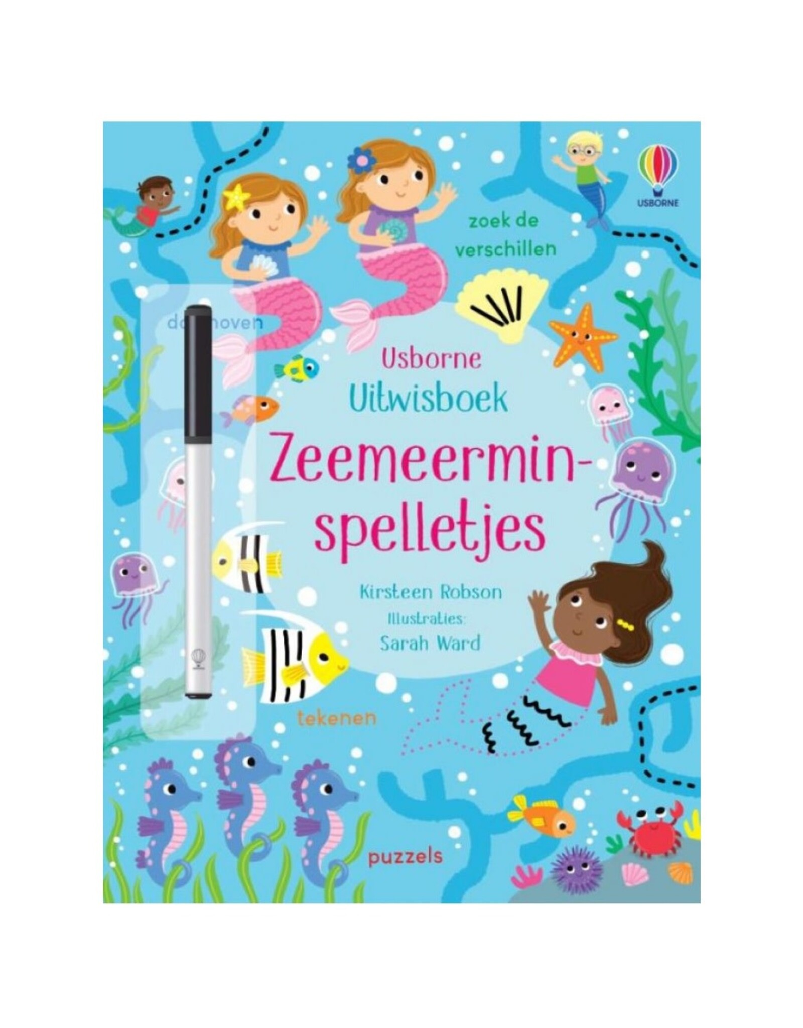 Usborne Uitwisboek Zeemeerminspelletjes