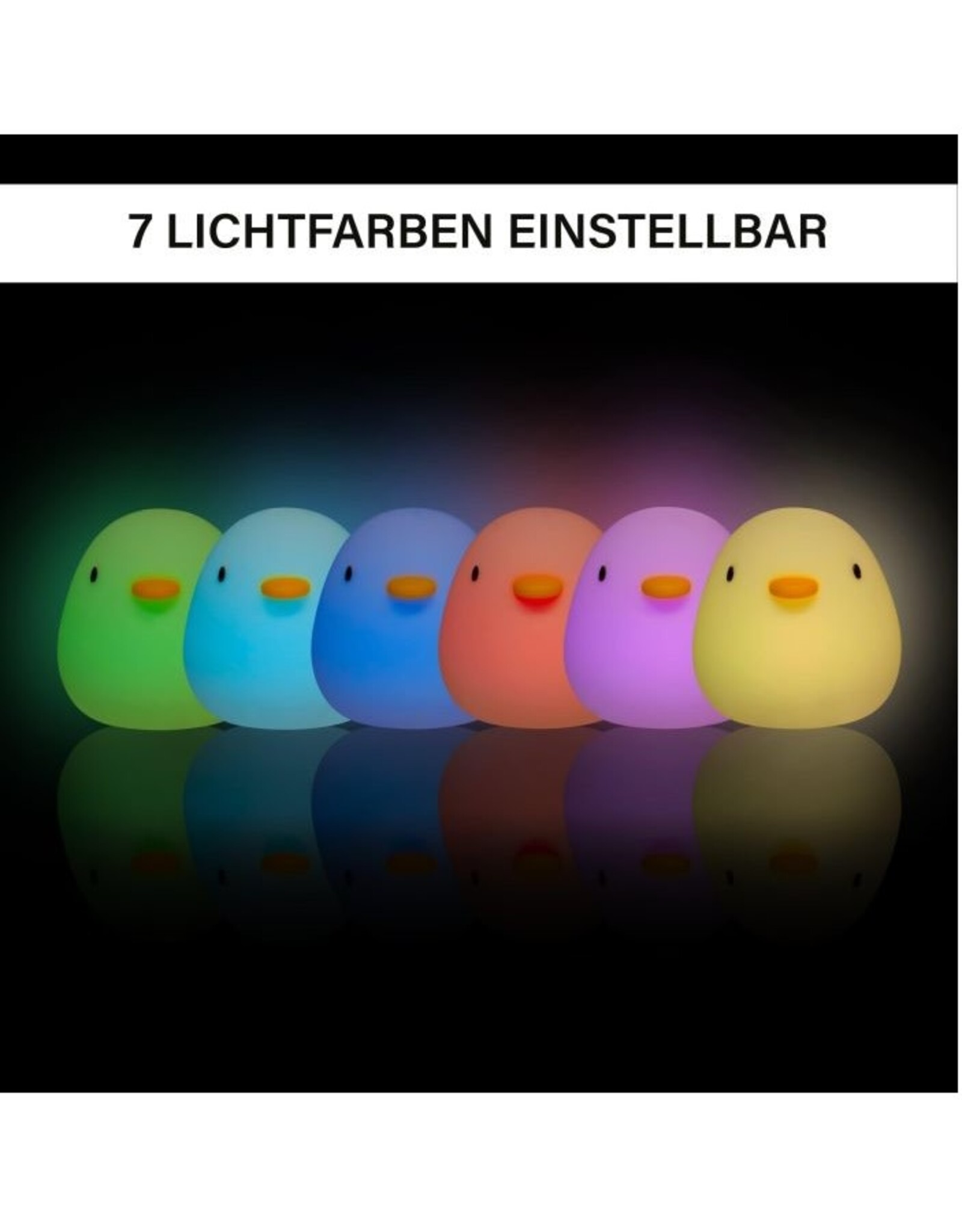 MegaLight Bad- en nachtlamp Swimmy Duck