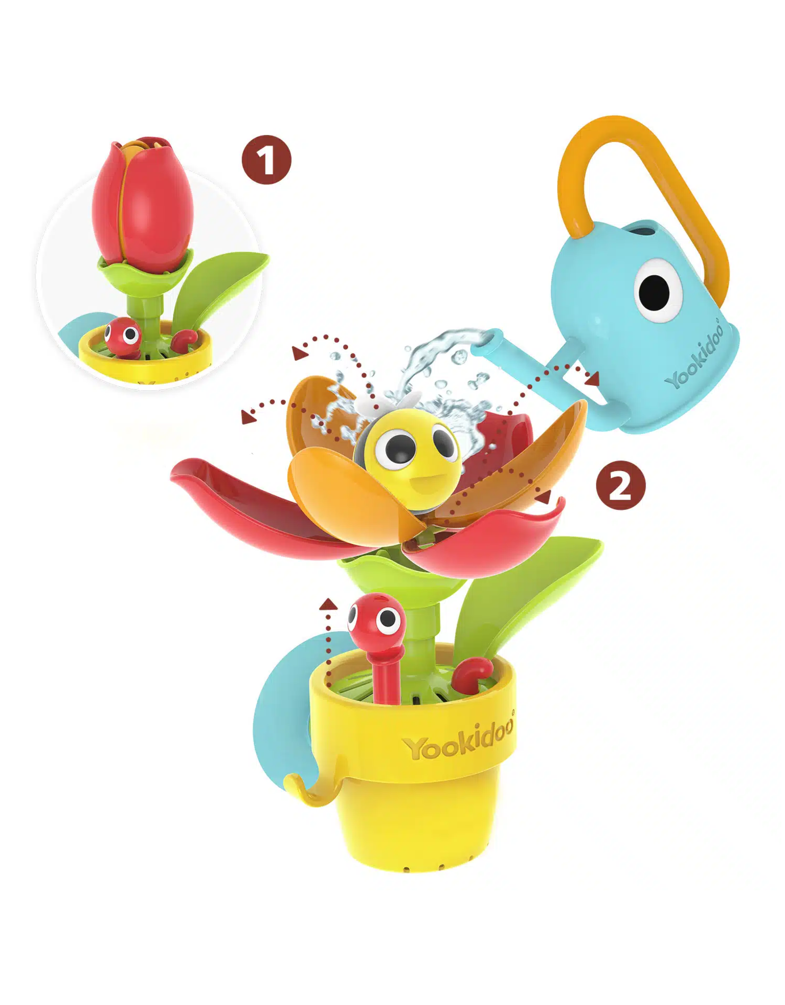 Yookidoo Peek-a-Bee Tub Flower