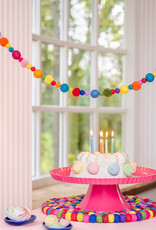Sjaal met Verhaal Slinger vilt Balletjes & Pompons multicolor