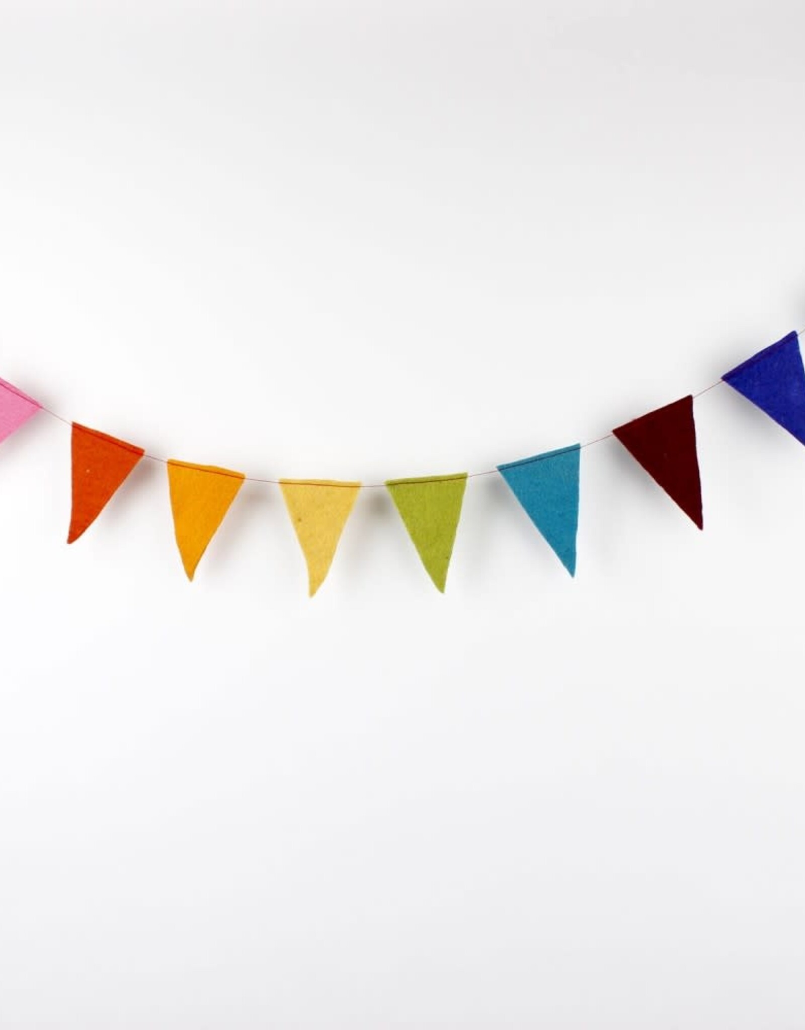 Sjaal met Verhaal Slinger vilt Vlag multicolor