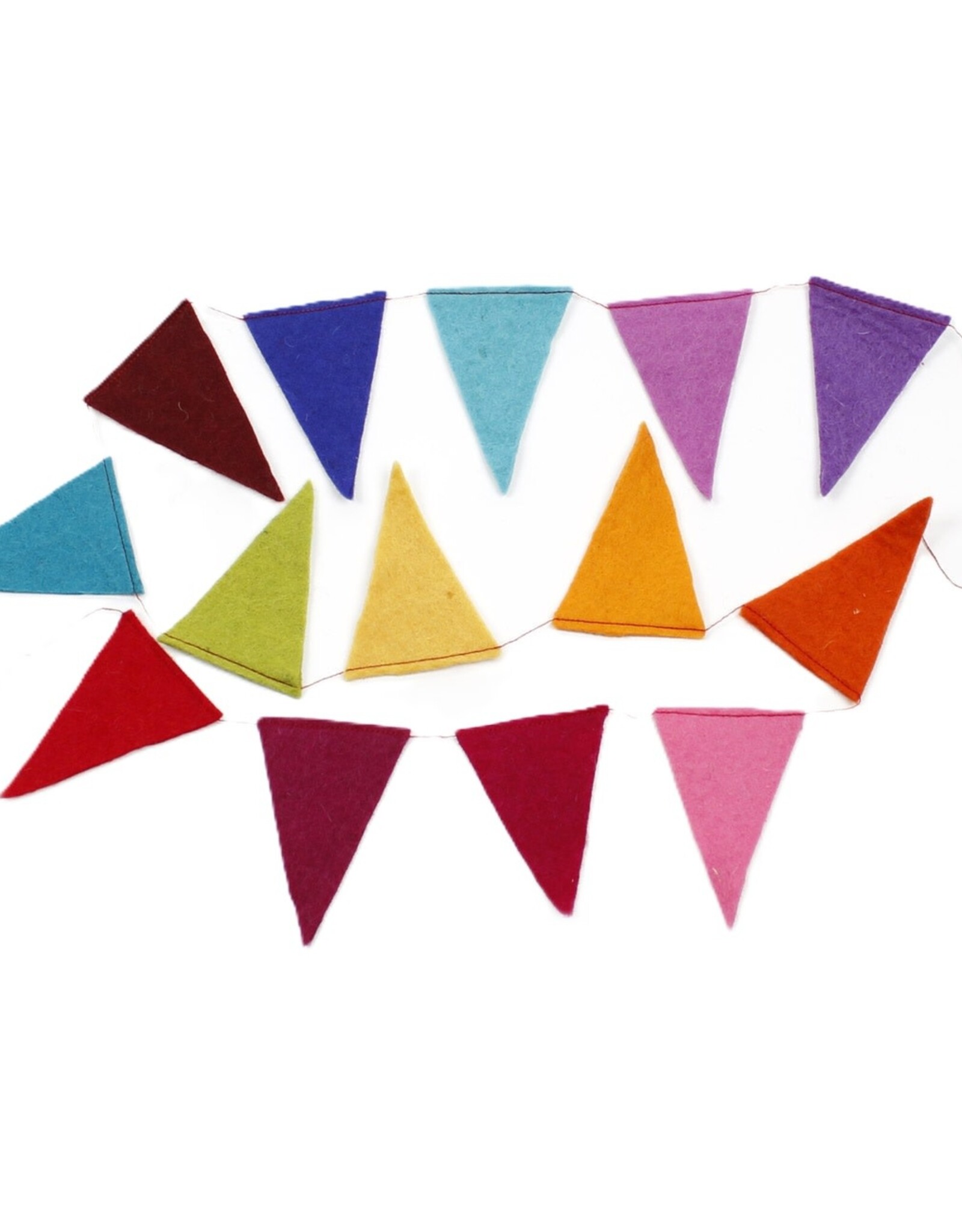 Sjaal met Verhaal Slinger vilt Vlag multicolor