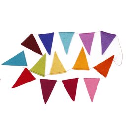 Sjaal met Verhaal Slinger vilt Vlag multicolor