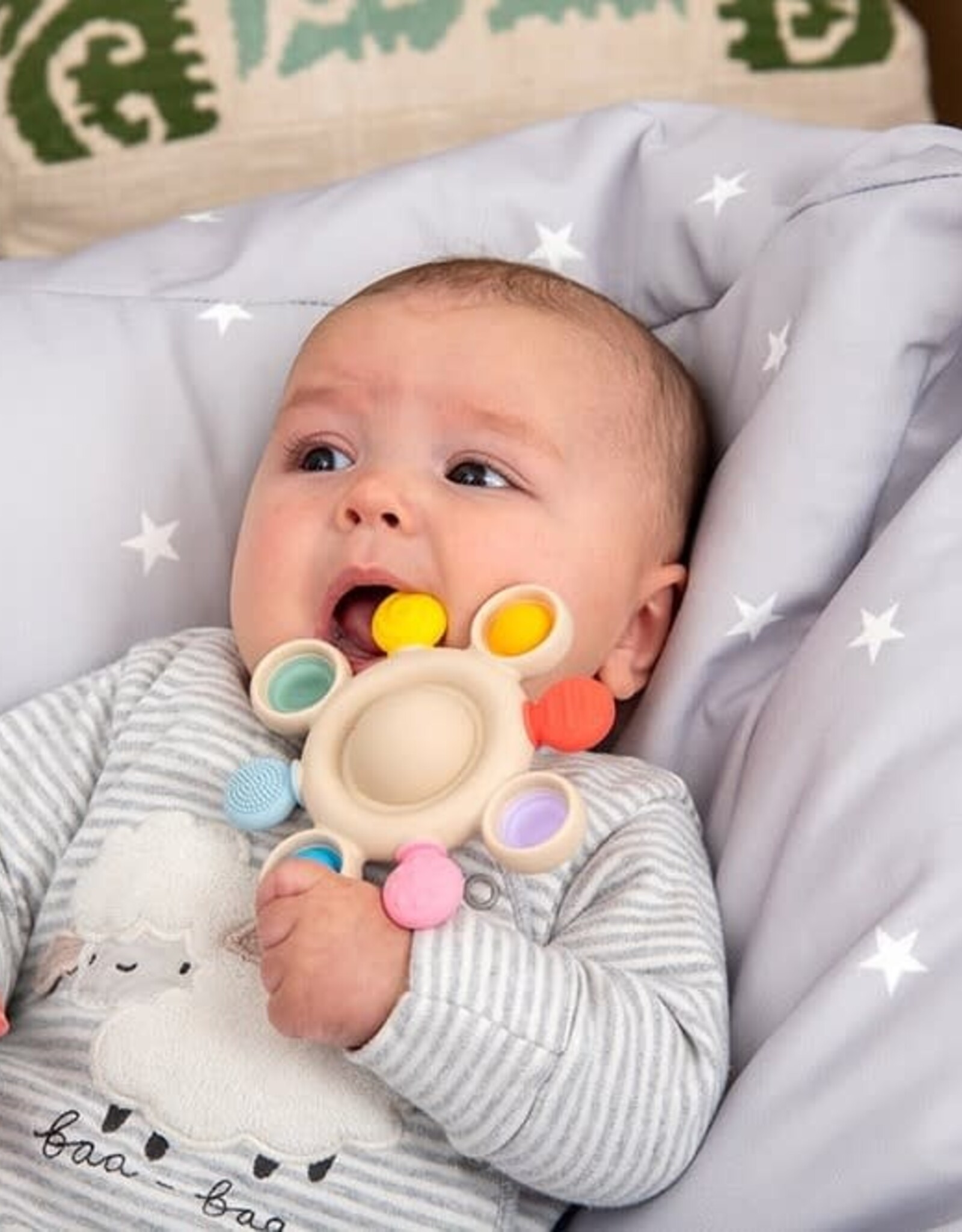 TickiT Bijtspeeltje Silisoft Pop Teether