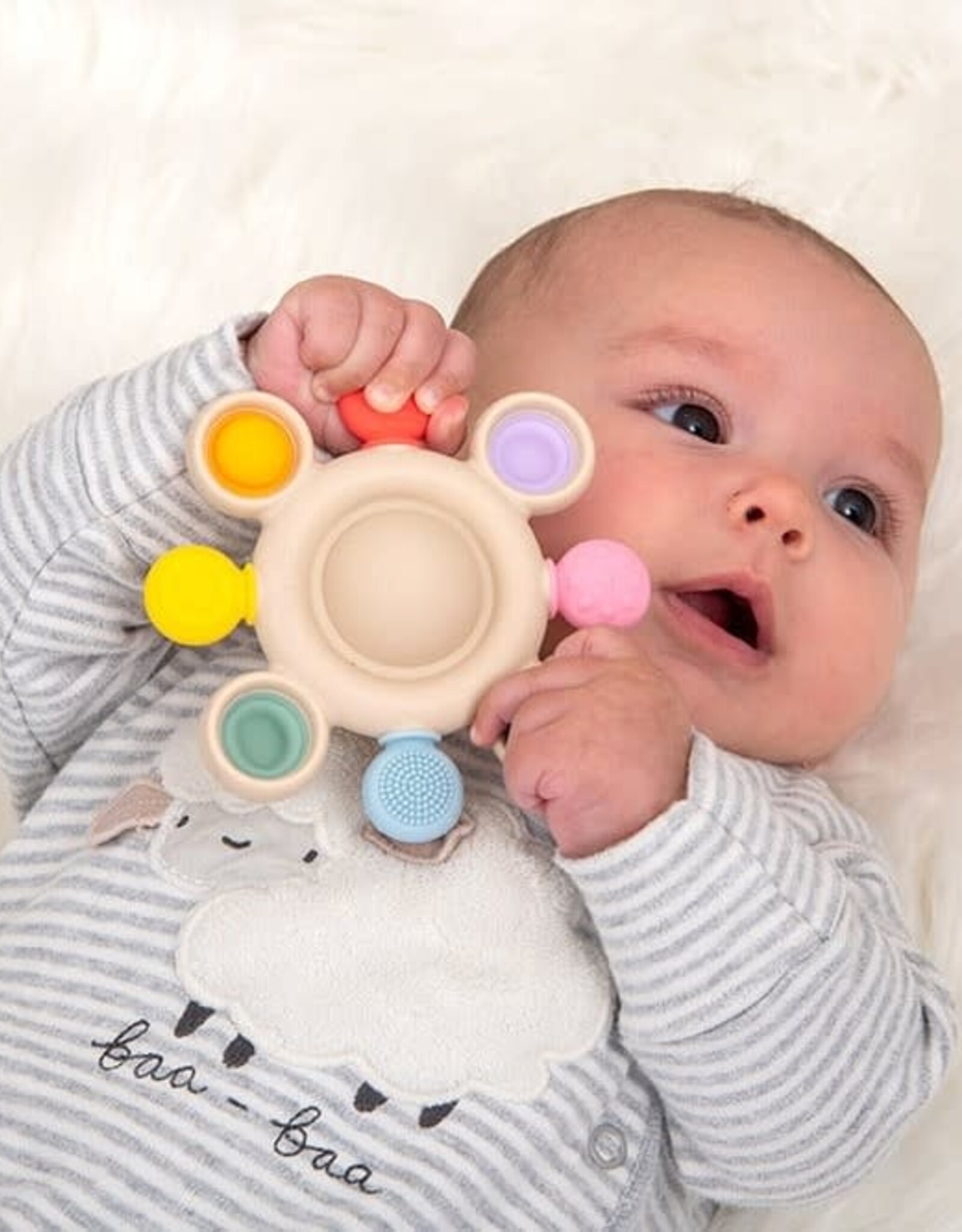 TickiT Bijtspeeltje Silisoft Pop Teether