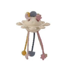 TickiT Trekspeeltje Silisoft Zip Pull Toy Pastel