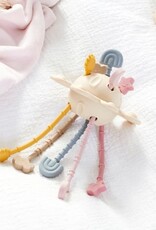 TickiT Trekspeeltje Silisoft Zip Pull Toy Pastel