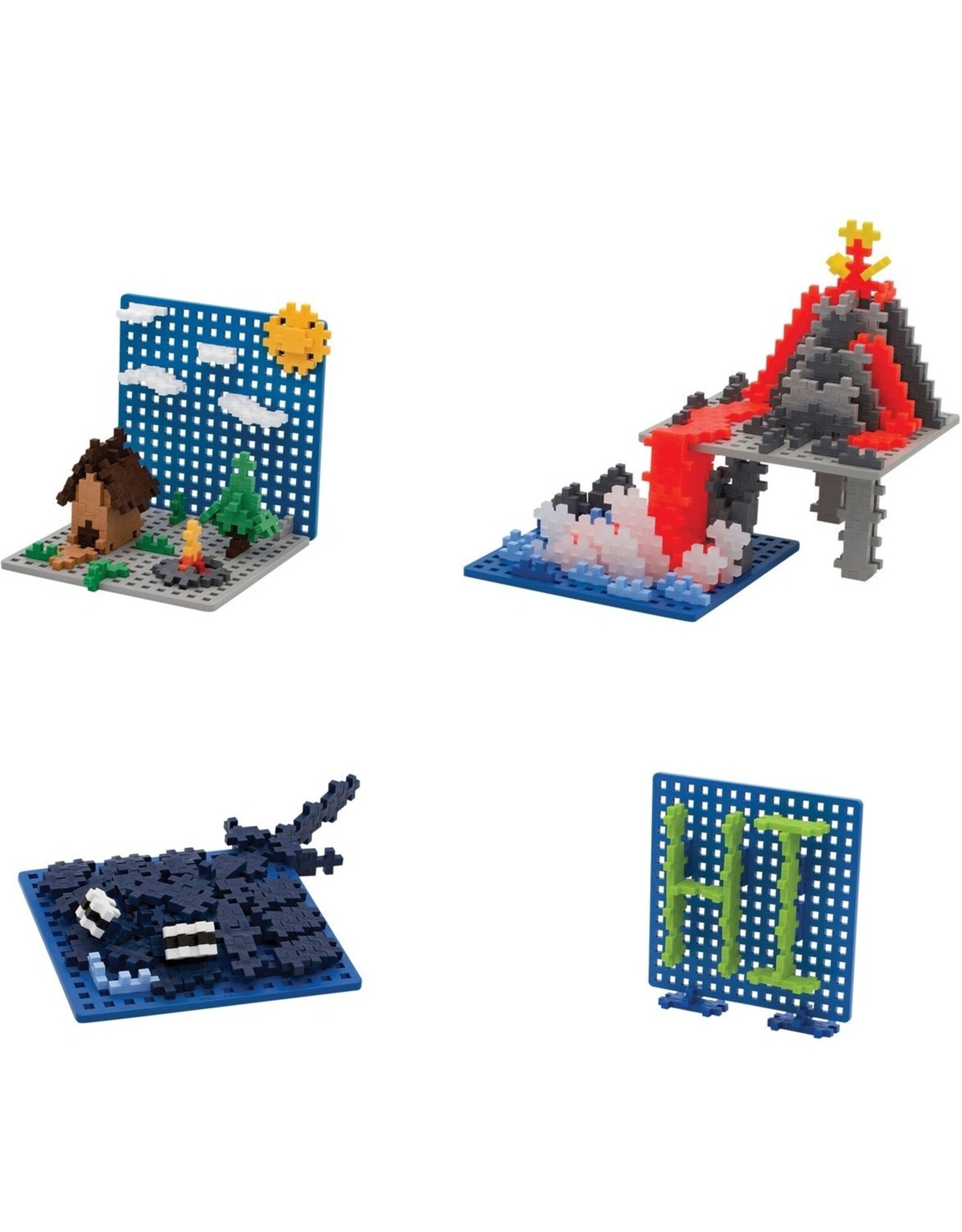 Plus-Plus Bouwplaat  Duo blauw/grijs