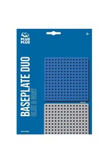 Plus-Plus Bouwplaat  Duo blauw/grijs
