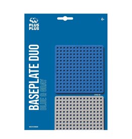 Plus-Plus Bouwplaat  Duo blauw/grijs