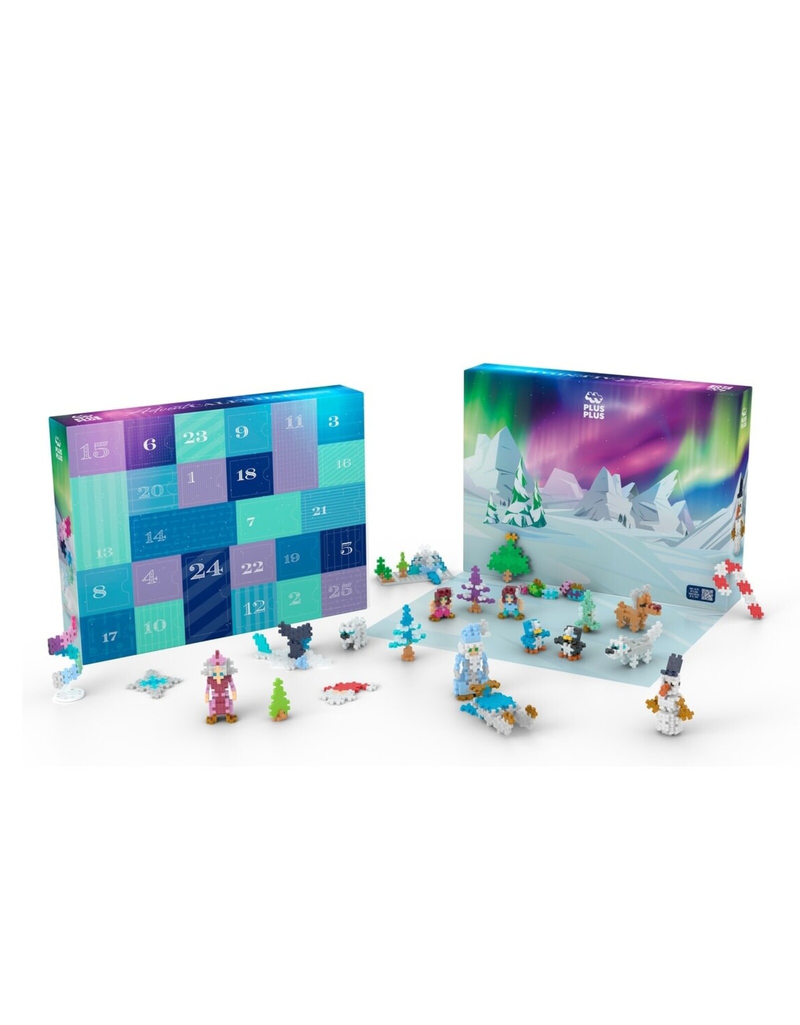 Plus-Plus Adventskalender Santa's Northern Lights Adventure