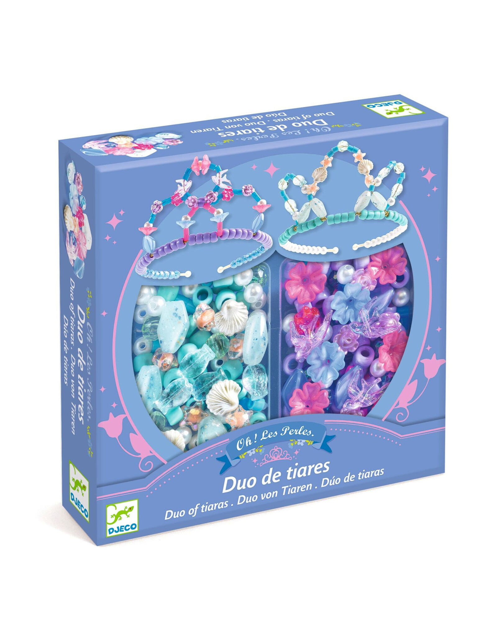 Djeco Kralenset Tiara Duo blauw