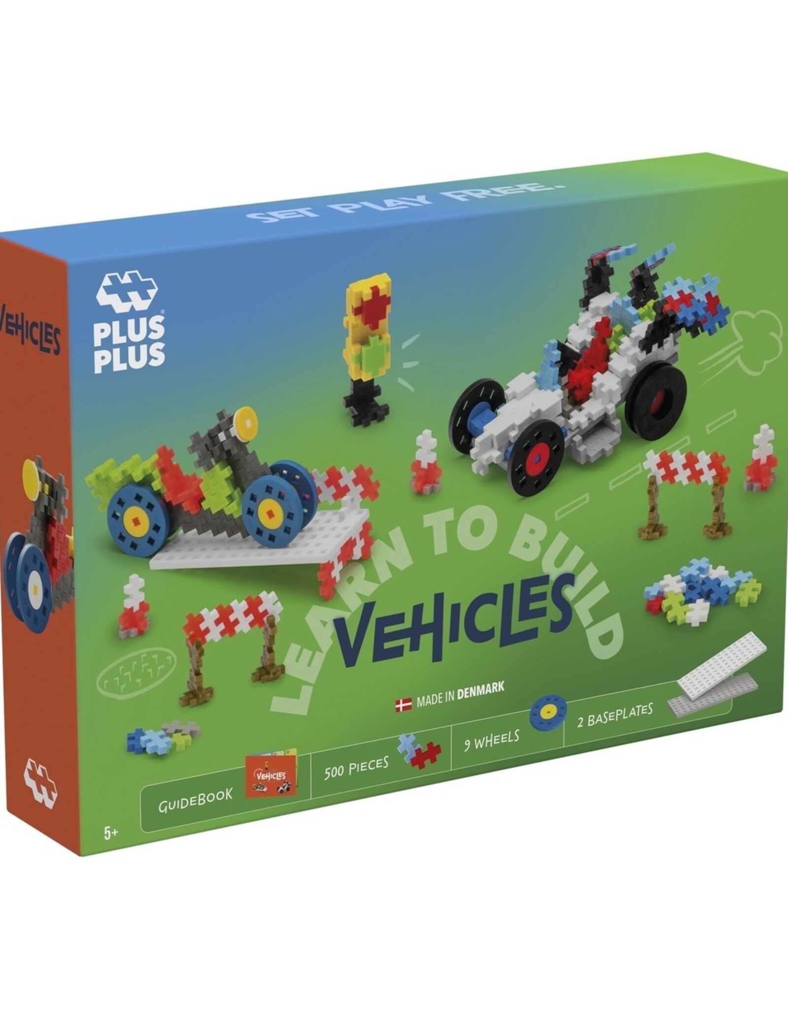 Plus-Plus Basisdoos Learn to Build voertuigen 500st.