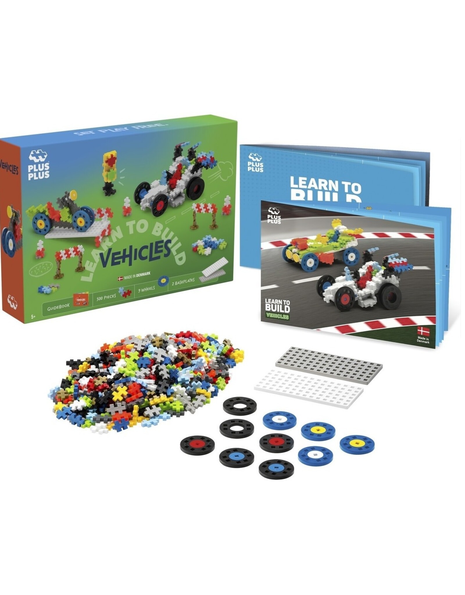 Plus-Plus Basisdoos Learn to Build voertuigen 500st.