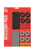 Plus-Plus Bouwplaat Duo grijs/zwart klein en wielen
